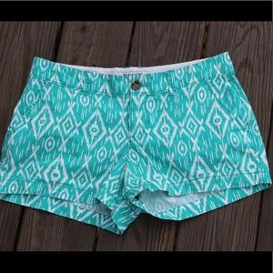 Blue & White Printed Women’s Size 2 Shorts